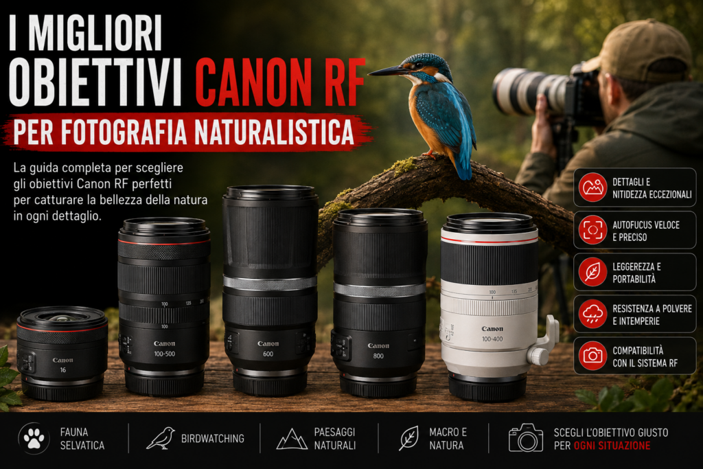 I migliori obiettivi Canon RF per fotografia naturalistica
