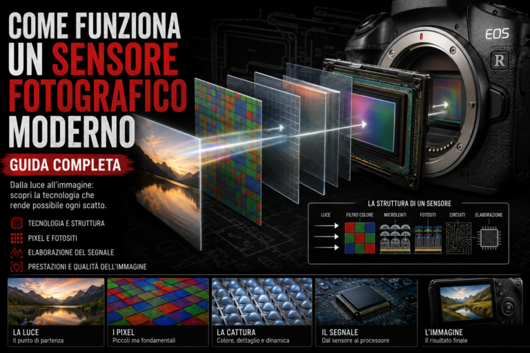Come Funziona un Sensore Fotografico Moderno: Guida Completa
