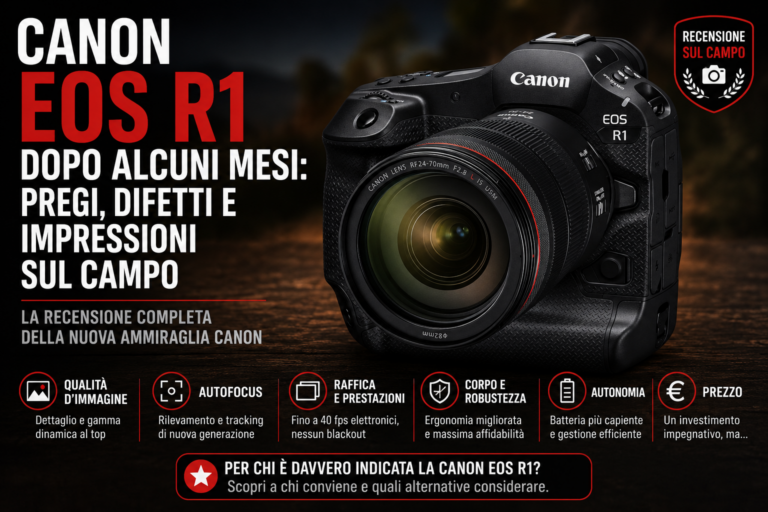 Canon EOS R1 dopo alcuni mesi: pregi, difetti e impressioni sul campo