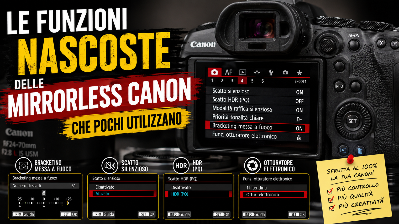 Le Funzioni Nascoste delle Mirrorless Canon che Pochi Utilizzano