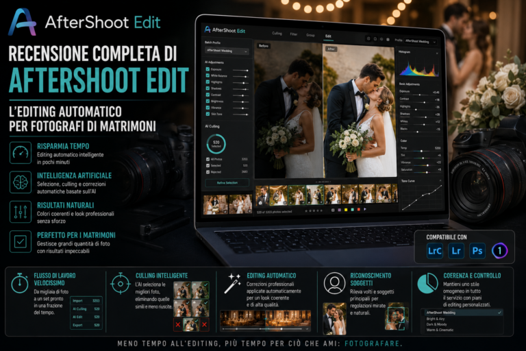 Recensione di Aftershoot Edit: L’Editing Automatico per Fotografi di Matrimoni
