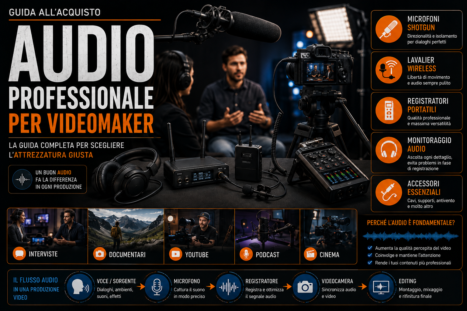 Guida all’Acquisto: Audio Professionale per Videomaker