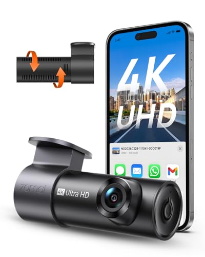 70mai Dashcam Auto M310 Plus 4K, 2160P Mini Dashcam Auto con WiFi e App