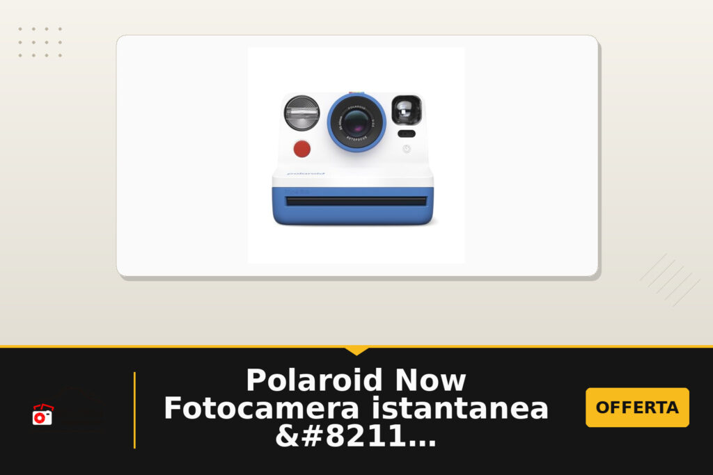 Polaroid Now Fotocamera istantanea - Generation 2 - Blu in offerta su Amazon: oggi a 78.44 euro