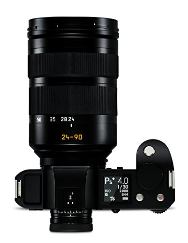 Sistema Leica SL (dotata di sensore CMOS on risoluzione da 24 mega pixel, mirino elettronico EyeRes, messa a fuoco automatica a contrasto, risoluzione dei video in 4K e WiFi), incl. sistema Vario-Elmarit SL 1:2, 8-4/24-90 mm ASPH, colore nero — foto prodotto Amazon