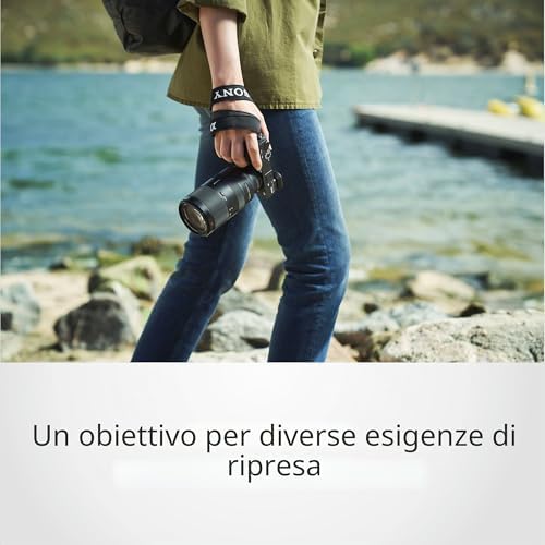Sony SEL70350G – 70–350 mm F4.5–6.3 G OSS Super teleobiettivo zoom per APS-C (con stabilizzazione immagine, attacco E-Mount, ideale per natura, sport e viaggi, compatibile con ZV-E10, A6400, A6700) — foto prodotto Amazon