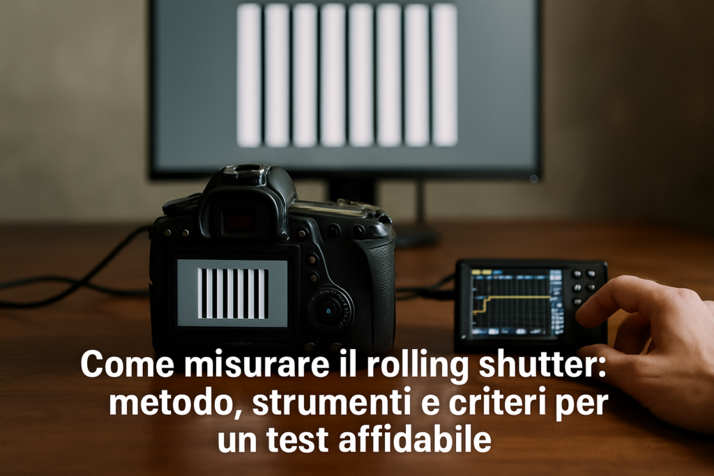 Come misurare il rolling shutter: metodo, strumenti e criteri per un test affidabile