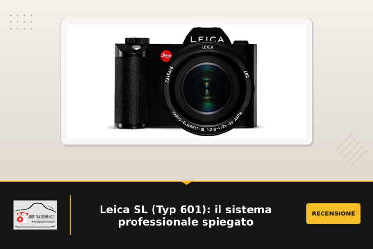 Leica SL (Typ 601): il sistema professionale spiegato