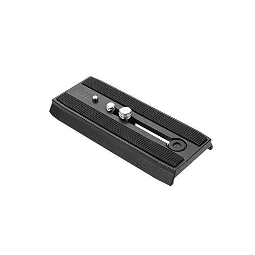 Cayer Piastra a sgancio rapido scorrevole, piastra QR universale QR120 con viti di montaggio da 1/4 di pollice e 3/8 di pollice per testa fluida per Manfrotto 501 500AH 503HDV 504HD