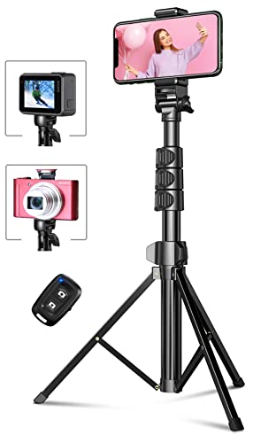 CIRYCASE 142cm Treppiede Smartphone Estensibile All-In-1 Bastone Selfie