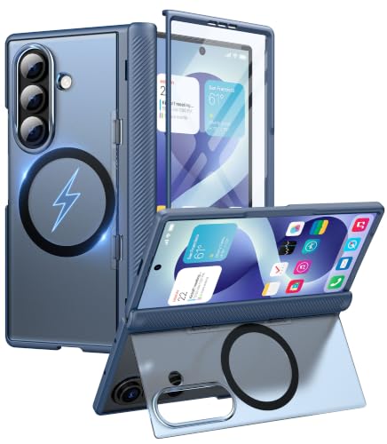 Cozycase TOP Cover 360 Antiurto Per Samsung Galaxy Z Fold 7 8 Ultra, Blu