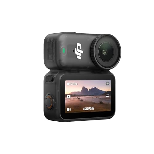 DJI Osmo Nano Bundle Standard (128 GB) – Mini fotocamera vlog compatta 4K/60 fps con sensore da 1/1,3", video con ampio FOV di 143°, Registrazione di 200 minuti, Fotocamera magnetica POV 4K per Vlog