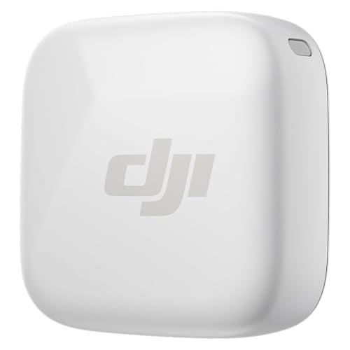 Trasm. DJI Mic Mini (Bianco artico), leggerissimo, audio di alta qualità | DJI OsmoAudio, cancellazione del rumore, microfono senza fili per fotocamere/iPhone/Android, vlog, dirette streaming
