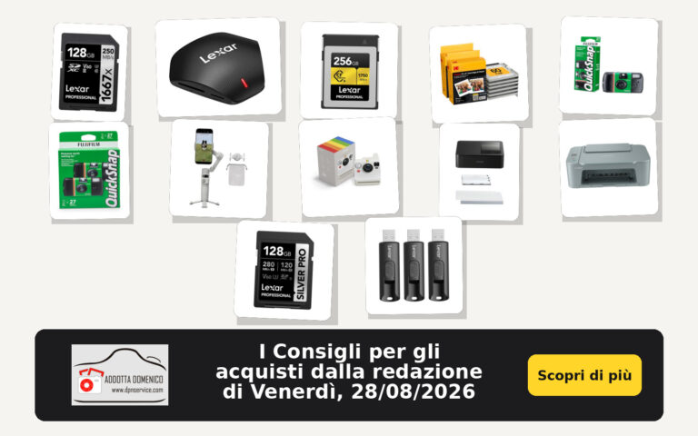I Consigli per gli acquisti dalla redazione di Venerdì, 28/08/2026