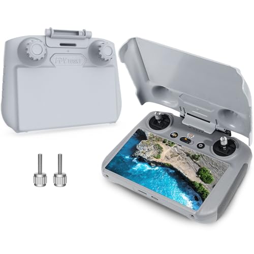 FPVtosky Lito X1/Mini 5/4 Pro RC-2 Paraluce I Protezione joystick I Protegge Schermo - 3 in 1 Supporto per telecomando RC 2 controller drone per DJI Mini5/4 pro/Air 3/Avata 360 Accessori