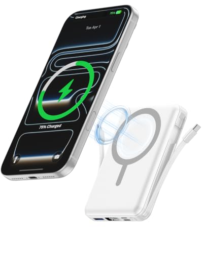 Gawegar Power Bank per Magsafe 10000mAh Compatibile con Serie iPhone 12-17
