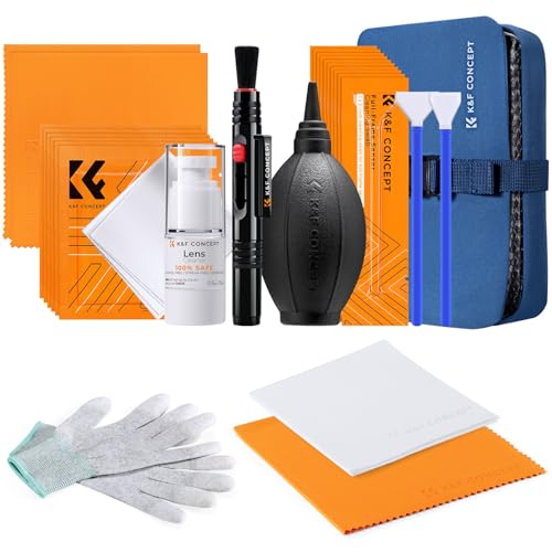 K&F CONCEPT 23 in 1 Kit Pulizia per Fotocamera Obiettivo DSLR Lenti Filtri