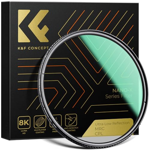 K&F CONCEPT Nano-Xcel 67mm Filtro Polarizzatore a Riflettivita Ultra Bassa