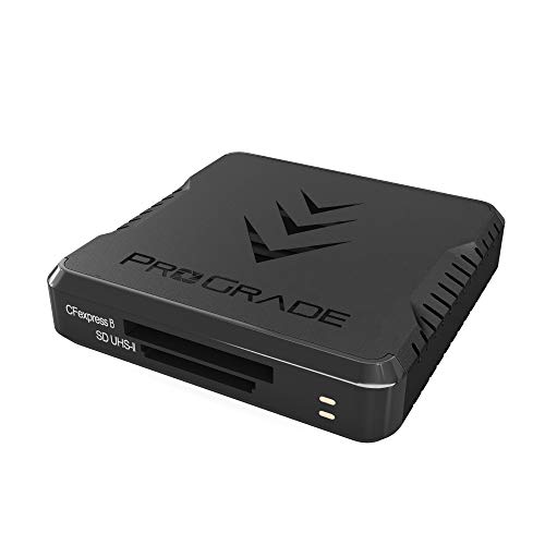 Lettore di schede di memoria CFexpress Type B e SD UHS-II a doppio slot di ProGrade Digital | USB 3.2 Gen 2 per cineasti professionisti, fotografi e creatori di contenuti
