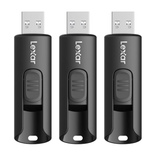 Lexar A30E 64 GB confezione da 3 unità flash USB 3.2 fino a 100 MB/s in lettura, unità USB per espansione di archiviazione e backup, memory stick per sistemi PC e Mac