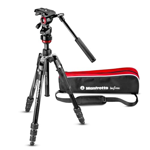 Manfrotto Befree Live Twist, Treppiede Video da Viaggio, Alluminio