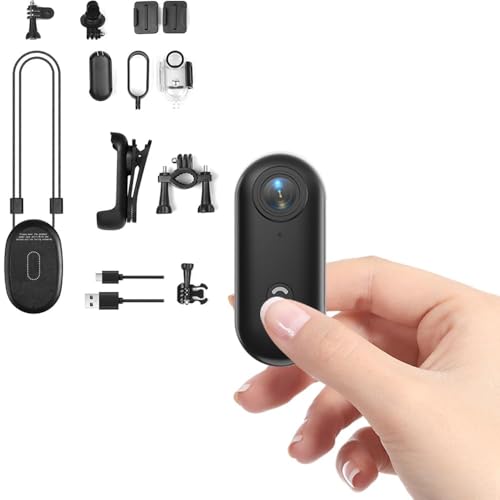 Zeerkeer Micro Action Cam 1080p con Grandangolo da 120°, Telecamera per Ciclismo Moto Videocamera POV Camera per Animali Nascoste da Esterno Body Cam e Accessori Clip Magnetica Posteriore
