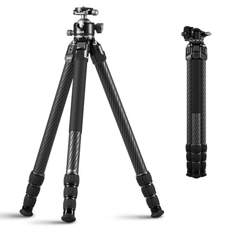 SIRUI 152cm Treppiede Professionale in Fibra Carbonio con Testa, AM-324S+G1