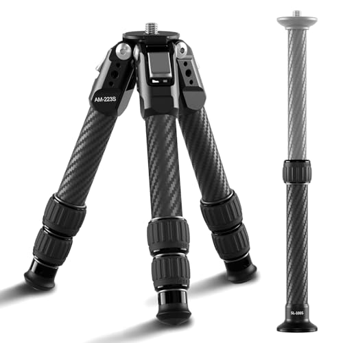 SIRUI 66cm Mini Treppiede con Colonna Centrale Estensibile, AM-223S+SL-100S