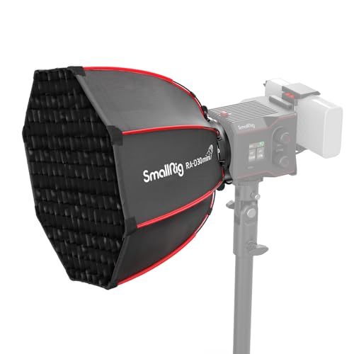 SMALLRIG RA-D30 Mini Softbox Parabolico con Sgancio Rapido, Softbox da 29 cm Compatibile con la Lampada Video LED COB SMALLRIG RC 60B 4376/4518-4358