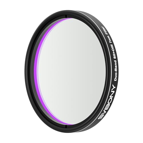 Svbony SV220 Filtro per Telescopio, SII e OIII, 7 nm Doppia Banda 2" Filtro