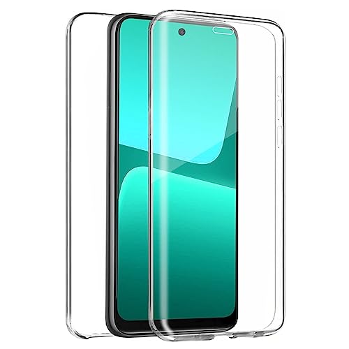 TBOC Cover Compatibile con Xiaomi 13 Lite [6.55 Pollici] - Custodia [Trasparente] Completa Copertura Integrale [Silicone TPU] Protezione Totale [360 Gradi] Full Body Anteriore Posteriore Sottile