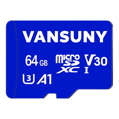 Vansuny Scheda Micro SD 64 GB, fino a 90 MB/s, Scheda MicroSDXC UHS-I