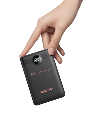 VEEKTOMX Power Bank 10000mAh Mini Powerbank 22,5W Ricarica Rapida