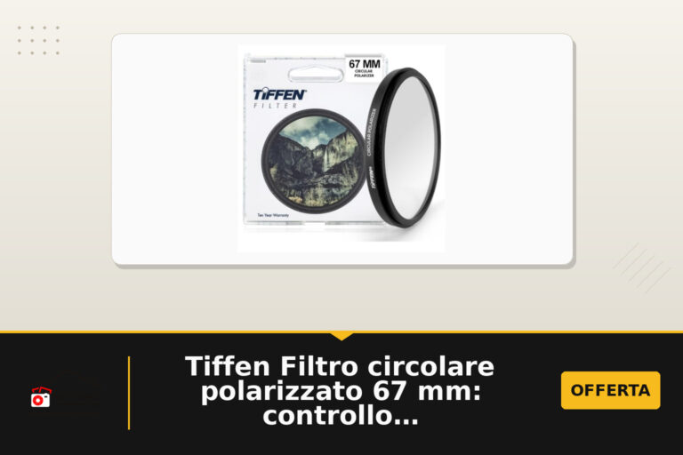 Tiffen Filtro circolare polarizzato 67 mm: controllo riflessi e compatibilità grandangolari