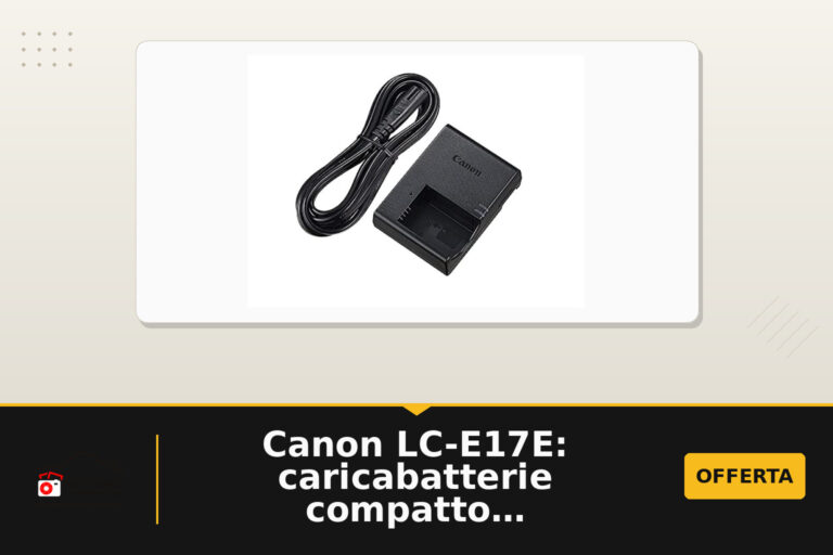 Canon LC-E17E: caricabatterie compatto per action camera in pronto uso