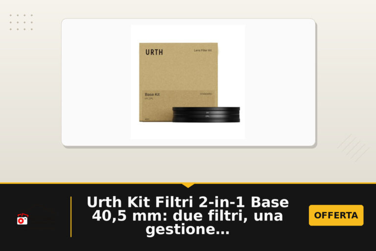 Urth Kit Filtri 2-in-1 Base 40,5 mm: due filtri, una gestione ottica essenziale