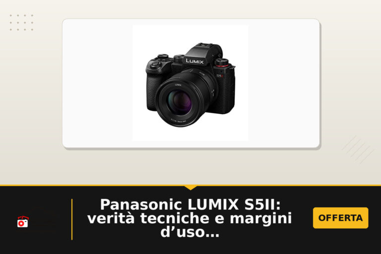 Panasonic LUMIX S5II: verità tecniche e margini d’uso nel kit con 50mm f/1.8