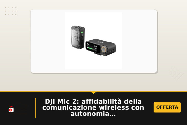 DJI Mic 2: affidabilità della comunicazione wireless con autonomia integrata e compatibilità estesa