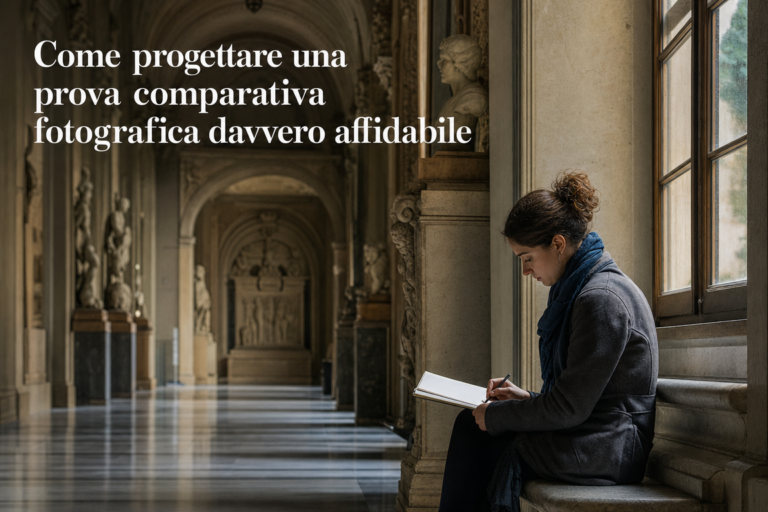 Come progettare una prova comparativa fotografica davvero affidabile