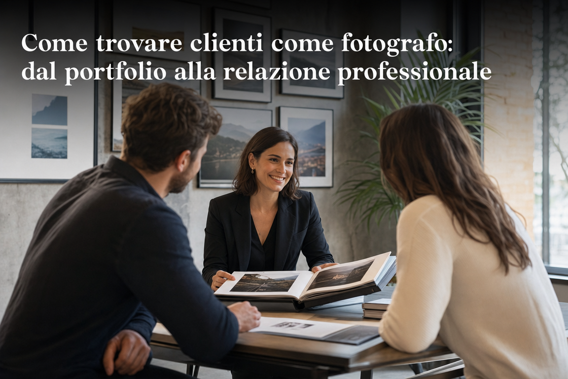 Come trovare clienti come fotografo: dal portfolio alla relazione professionale