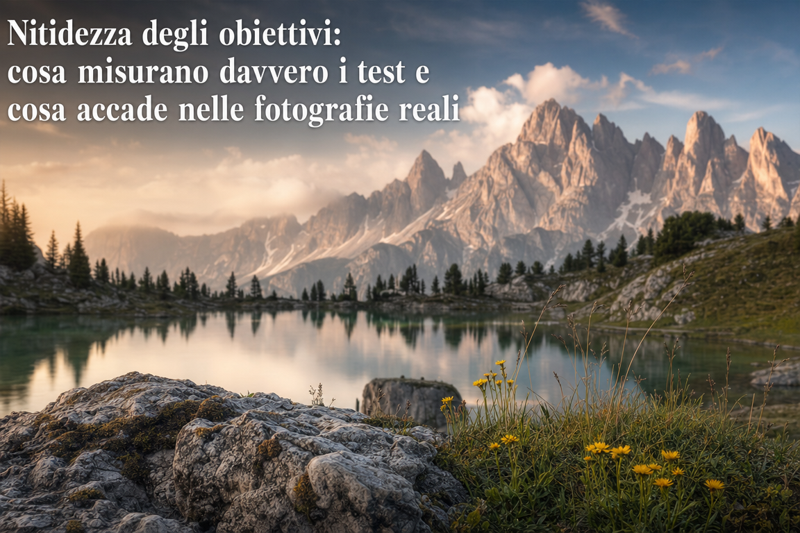 Nitidezza degli obiettivi: cosa misurano davvero i test e cosa accade nelle fotografie reali
