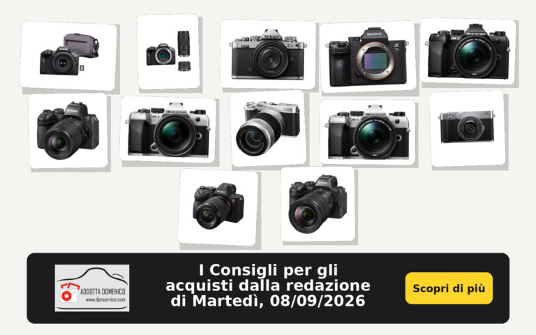I Consigli per gli acquisti dalla redazione di Martedì, 08/09/2026