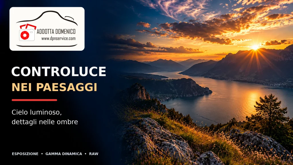 Gestire il controluce nei paesaggi: equilibrio tra cielo e dettaglio