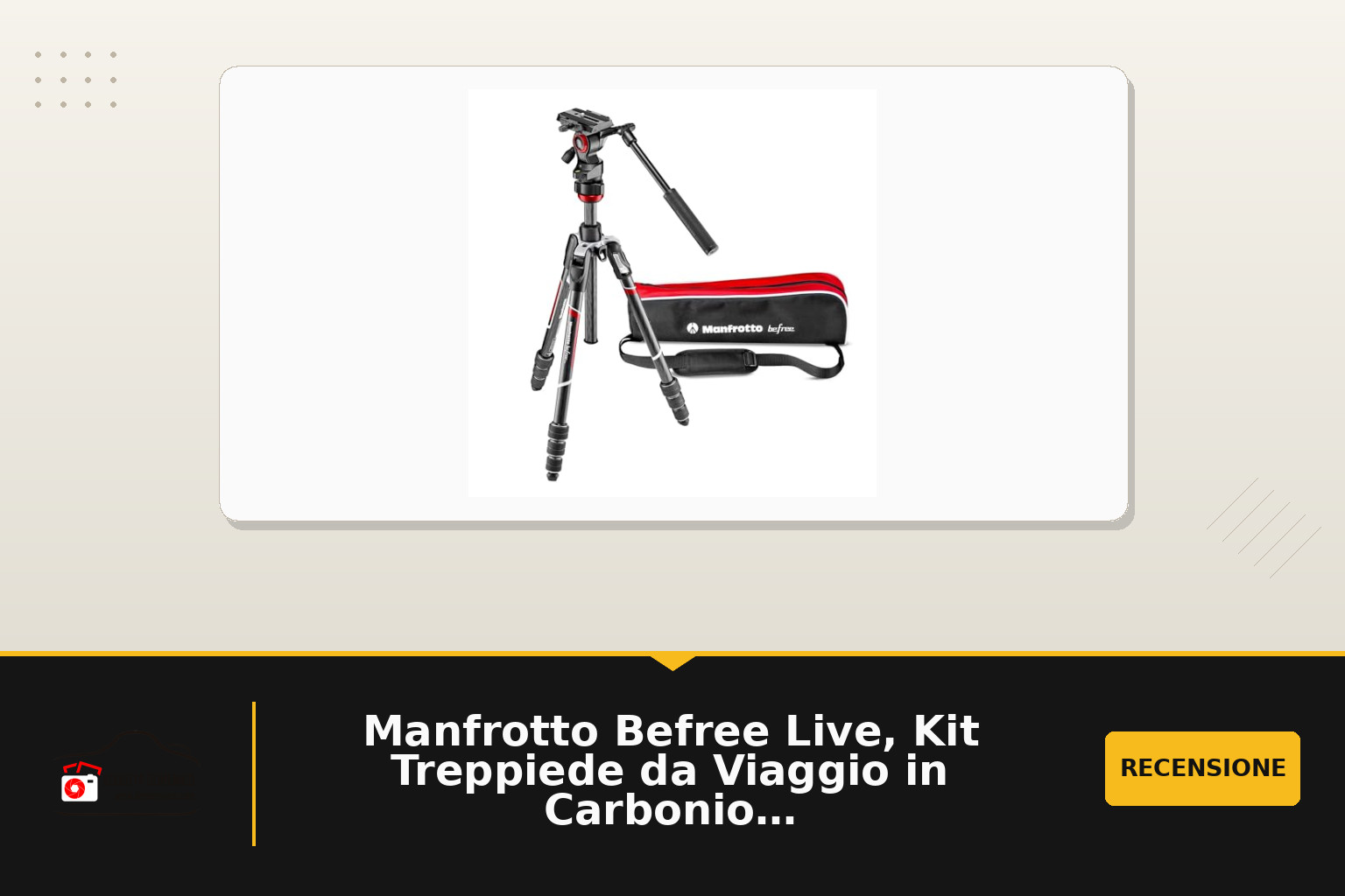 Manfrotto Befree Live, Kit Treppiede da Viaggio in Carbonio, Chiusura Twist con Testa Fluida MVH400AH, per DSLR, Mirrorless, Foto e Videocamere Compatte, Portata fino a 4 kg, Nero, MVKBFRTC-LIVE