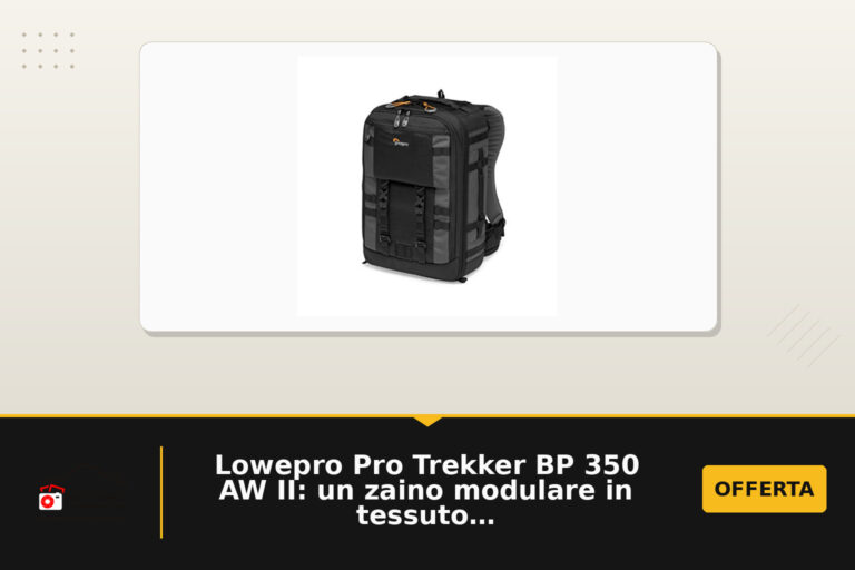 Lowepro Pro Trekker BP 350 AW II: un zaino modulare in tessuto riciclato per attrezzatura fotografica e laptop da 15"