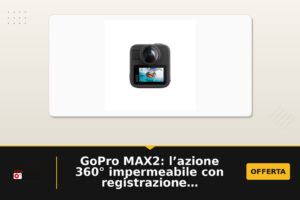 GoPro MAX2: l’azione 360° impermeabile con registrazione 8K e obiettivi sostituibili