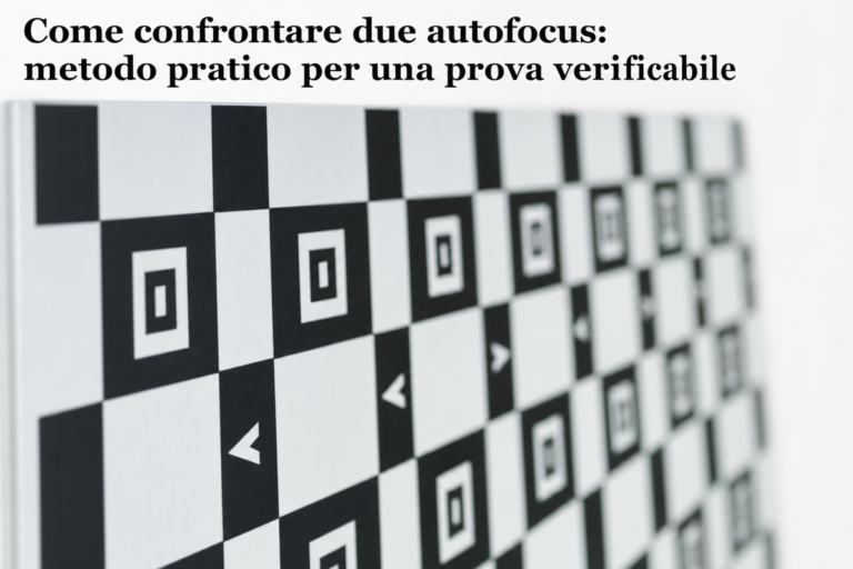 Come confrontare due autofocus: metodo pratico per una prova verificabile