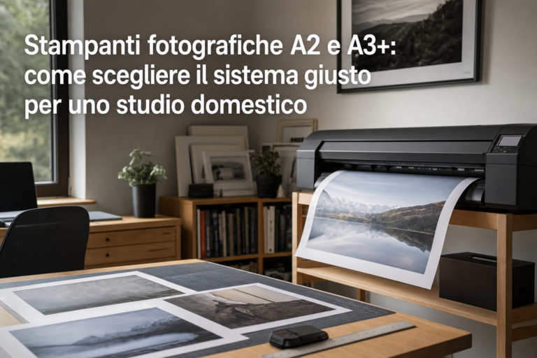Stampanti fotografiche A2 e A3+: come scegliere il sistema giusto per uno studio domestico