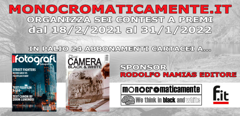 Titolo: Vincitori 1° Contest Premi 18/02–30/03/2021: luci nel buio in B/N e linee guida presentazione immagini