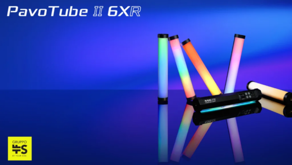 Nanlite presenta il PavoTube II 6XR: Il tubo LED RGBWW professionale con controllo CRMX